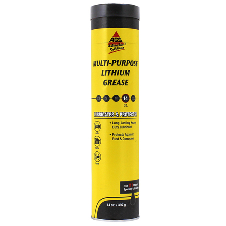 Ags Multi-Purpose Lith-Ease Black Lithium Grease, Cartridge, 14 oz WLMP-14
